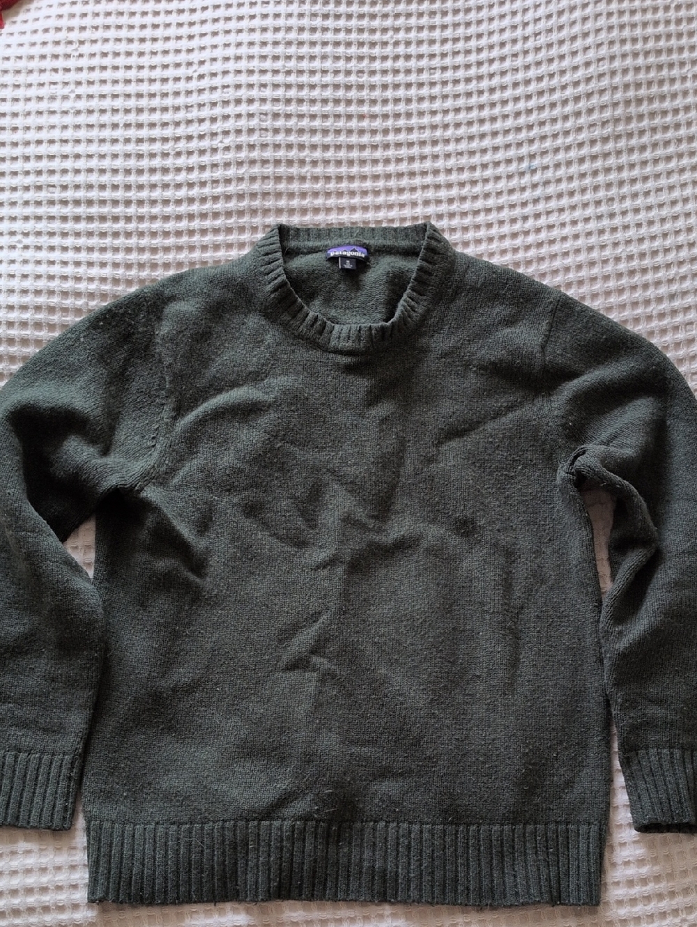 Patagonia Men's Olive Green Crewneck Sweater
